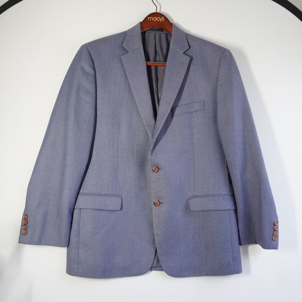 Lauren Ralph Lauren Blue Two Button Blazer Jacket Classic Fit Professional 42R